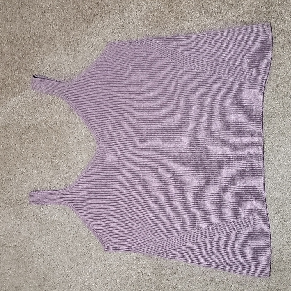 RIBBED SWEATER TANK TOP